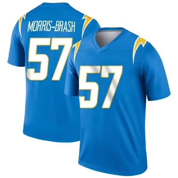 Men's Nike Los Angeles Chargers Tre'Mon Morris-Brash Blue Powder Jersey - Legend