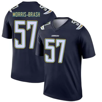 Men's Nike Los Angeles Chargers Tre'Mon Morris-Brash Navy Jersey - Legend