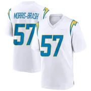 Men's Nike Los Angeles Chargers Tre'Mon Morris-Brash White Jersey - Game