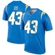 Men's Nike Los Angeles Chargers Troy Dye Blue Powder Jersey - Legend