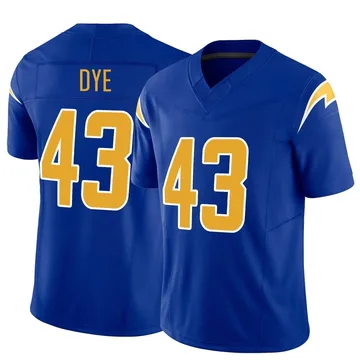 Men's Nike Los Angeles Chargers Troy Dye Royal Vapor F.U.S.E. Jersey - Limited