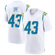 Men's Nike Los Angeles Chargers Troy Dye White Jersey - Game