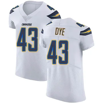 Men's Nike Los Angeles Chargers Troy Dye White Vapor Untouchable Jersey - Elite