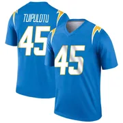 Men's Nike Los Angeles Chargers Tuli Tuipulotu Blue Powder Jersey - Legend