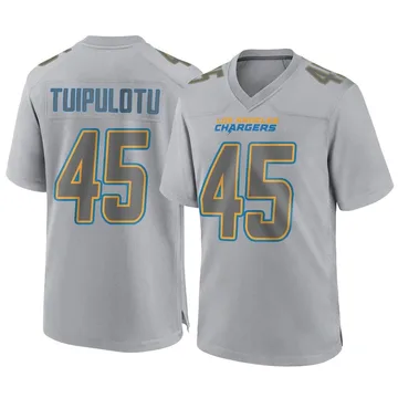 Men's Nike Los Angeles Chargers Tuli Tuipulotu Gray Atmosphere Fashion Jersey - Game