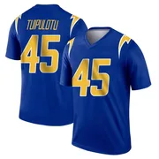 Men's Nike Los Angeles Chargers Tuli Tuipulotu Royal 2nd Alternate Jersey - Legend