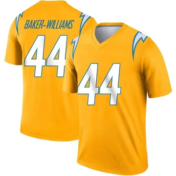 Men's Nike Los Angeles Chargers Tyler Baker-Williams Gold Inverted Jersey - Legend