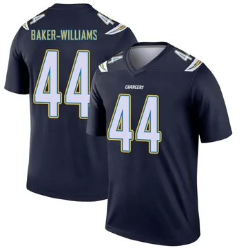 Men's Nike Los Angeles Chargers Tyler Baker-Williams Navy Jersey - Legend