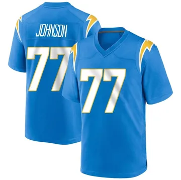 Men's Nike Los Angeles Chargers Zion Johnson Blue Powder Alternate Jersey - Game