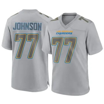 Men's Los Angeles Chargers Zion Johnson Gray Atmosphere Fashion Jersey - Game