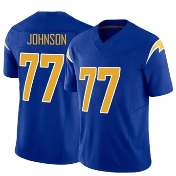 Men's Nike Los Angeles Chargers Zion Johnson Royal Vapor F.U.S.E. Jersey - Limited