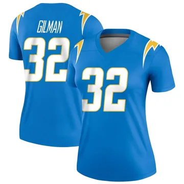 Women's Nike Los Angeles Chargers Alohi Gilman Blue Powder Jersey - Legend