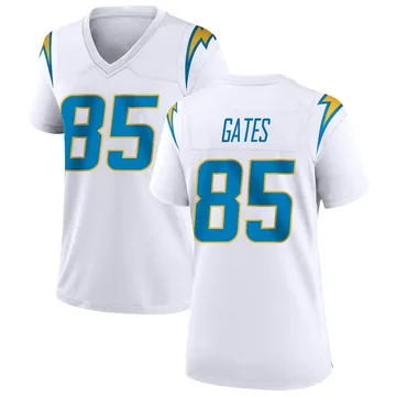 Women's Nike Los Angeles Chargers Antonio Gates White Jersey - Game