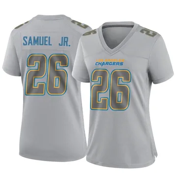 Women's Nike Los Angeles Chargers Asante Samuel Jr. Gray Atmosphere Fashion Jersey - Game