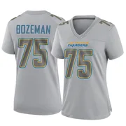 Women's Nike Los Angeles Chargers Bradley Bozeman Gray Atmosphere Fashion Jersey - Game