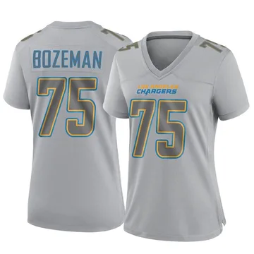 Women's Nike Los Angeles Chargers Bradley Bozeman Gray Atmosphere Fashion Jersey - Game