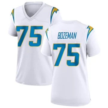 Women's Nike Los Angeles Chargers Bradley Bozeman White Jersey - Game