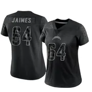 Women's Nike Los Angeles Chargers Brenden Jaimes Black Reflective Jersey - Limited