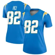 Women's Nike Los Angeles Chargers Brenden Rice Blue Powder Jersey - Legend