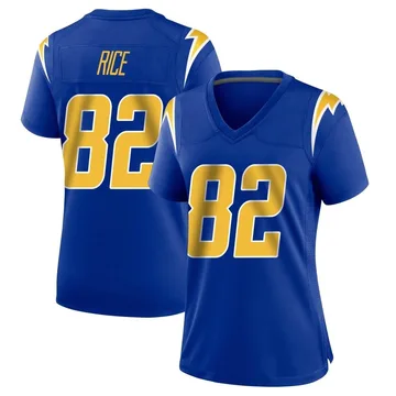 Women's Nike Los Angeles Chargers Brenden Rice Royal 2nd Alternate Jersey - Game