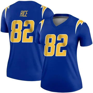 Women's Nike Los Angeles Chargers Brenden Rice Royal 2nd Alternate Jersey - Legend