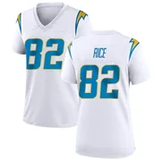 Women's Nike Los Angeles Chargers Brenden Rice White Jersey - Game