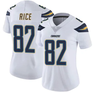 Women's Nike Los Angeles Chargers Brenden Rice White Vapor Untouchable Jersey - Limited