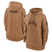 Women's Nike Los Angeles Chargers Brown 2023 Salute to Service Pullover Hoodie