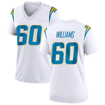 Women's Nike Los Angeles Chargers Bucky Williams White Jersey - Game