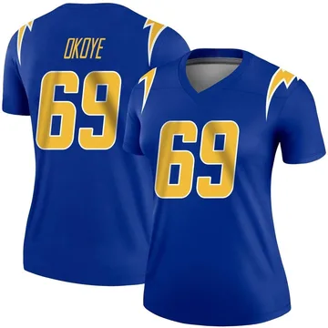 Women's Nike Los Angeles Chargers CJ Okoye Royal 2nd Alternate Jersey - Legend