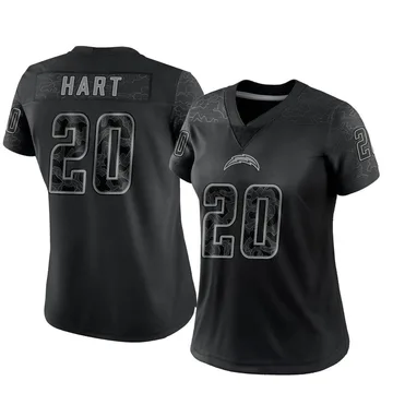 Women's Nike Los Angeles Chargers Cam Hart Black Reflective Jersey - Limited