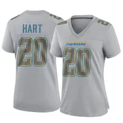 Women's Nike Los Angeles Chargers Cam Hart Gray Atmosphere Fashion Jersey - Game