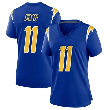 Women's Nike Los Angeles Chargers Cameron Dicker Royal 2nd Alternate Jersey - Game