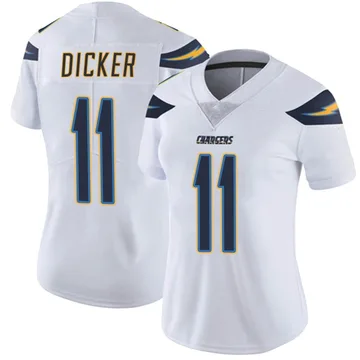 Women's Nike Los Angeles Chargers Cameron Dicker White Vapor Untouchable Jersey - Limited