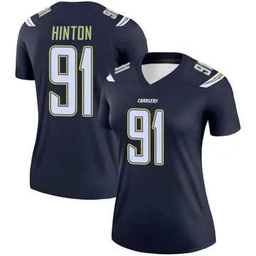 Women's Nike Los Angeles Chargers Christopher Hinton Navy Jersey - Legend