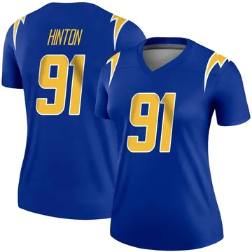 Women's Nike Los Angeles Chargers Christopher Hinton Royal 2nd Alternate Jersey - Legend