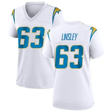 Women's Nike Los Angeles Chargers Corey Linsley White Jersey - Game