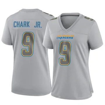 Women's Nike Los Angeles Chargers DJ Chark Jr. Gray Atmosphere Fashion Jersey - Game