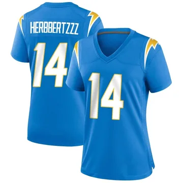 Women's Nike Los Angeles Chargers Dan Fouts Blue Powder Alternate Jersey - Game