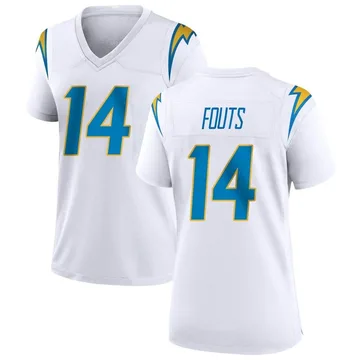 Women's Nike Los Angeles Chargers Dan Fouts White Jersey - Game