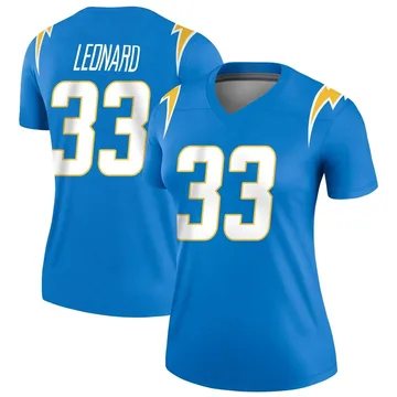 Women's Nike Los Angeles Chargers Deane Leonard Blue Powder Jersey - Legend