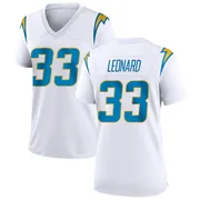 Women's Nike Los Angeles Chargers Deane Leonard White Jersey - Game