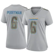 Women's Nike Los Angeles Chargers Denzel Perryman Gray Atmosphere Fashion Jersey - Game