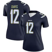 Women's Nike Los Angeles Chargers Derius Davis Navy Jersey - Legend