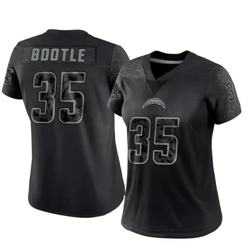 Women's Nike Los Angeles Chargers Dicaprio Bootle Black Reflective Jersey - Limited