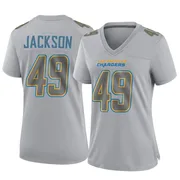 Women's Nike Los Angeles Chargers Eddie Jackson Gray Atmosphere Fashion Jersey - Game