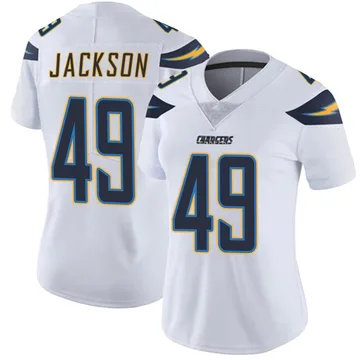 Women's Nike Los Angeles Chargers Eddie Jackson White Vapor Untouchable Jersey - Limited