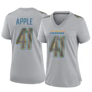 Women's Nike Los Angeles Chargers Eli Apple Gray Atmosphere Fashion Jersey - Game