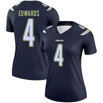 Women's Nike Los Angeles Chargers Gus Edwards Navy Jersey - Legend