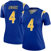 Women's Nike Los Angeles Chargers Gus Edwards Royal 2nd Alternate Jersey - Legend